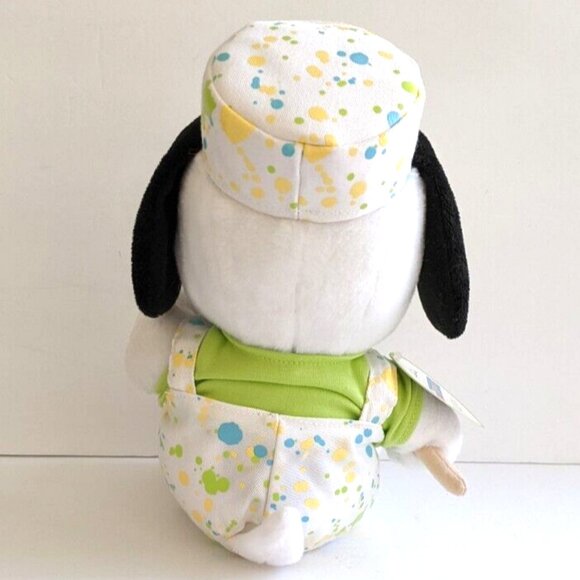 Hallmark Snoopy in Painters Outfit with Paintbrush & Eggs stuffed animal plush - Picture 3 of 5